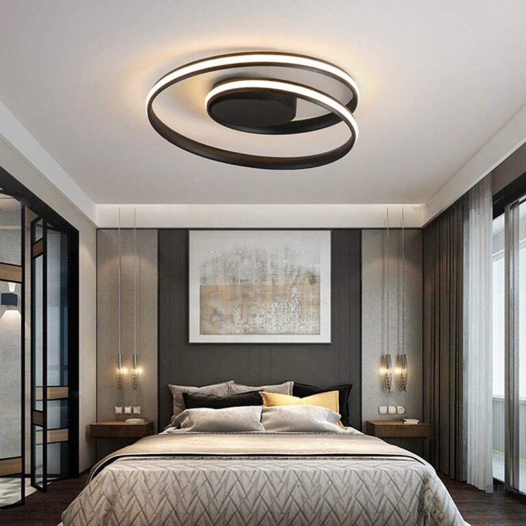 lampadario circolare per camera da letto moderna